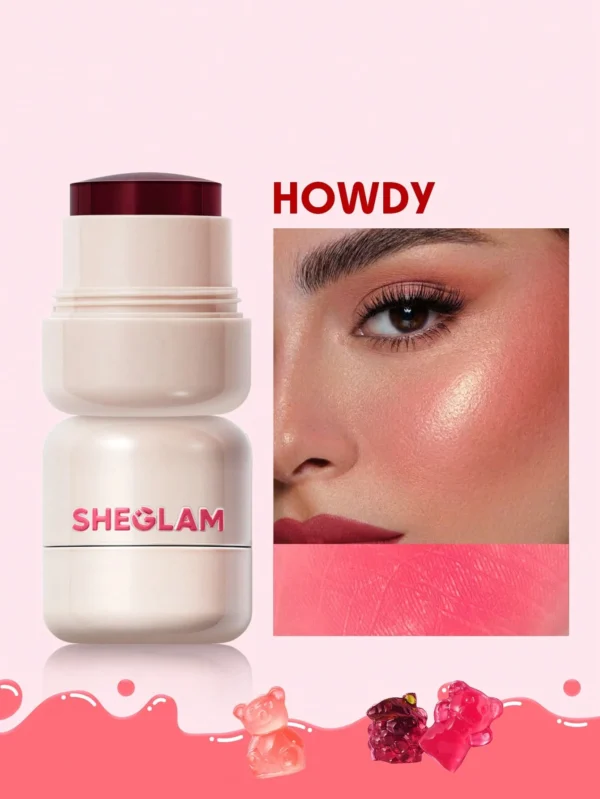 sheglam أحمر شفاه وخدود مرطب من jelly licious أحمر خدود مائي من 4 ألوان، يدوم طويلاً، صبغةة مزدوجة الاستخدام، مكياج للوجه بملمس هلامي حمره بلشر علامة تجارية جمال مكياج ميكب مستحضرات تجميل للنساء الفتيات مثالي لفصل الصيف الربيع مثالي ل y2k أزياء أنيقة عيد 14
