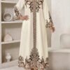 shein lady فستان نسائي أنيق بطبعة البيزلي فضفاض مناسب للعطلات، مع ياقة مقطوعة، مناسب للربيع والخريف