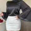 dazy قميص أنيق بأكمام طويلة فاخر وكريم dazy قميص أنيق بأكمام طويلة فاخر وكريم