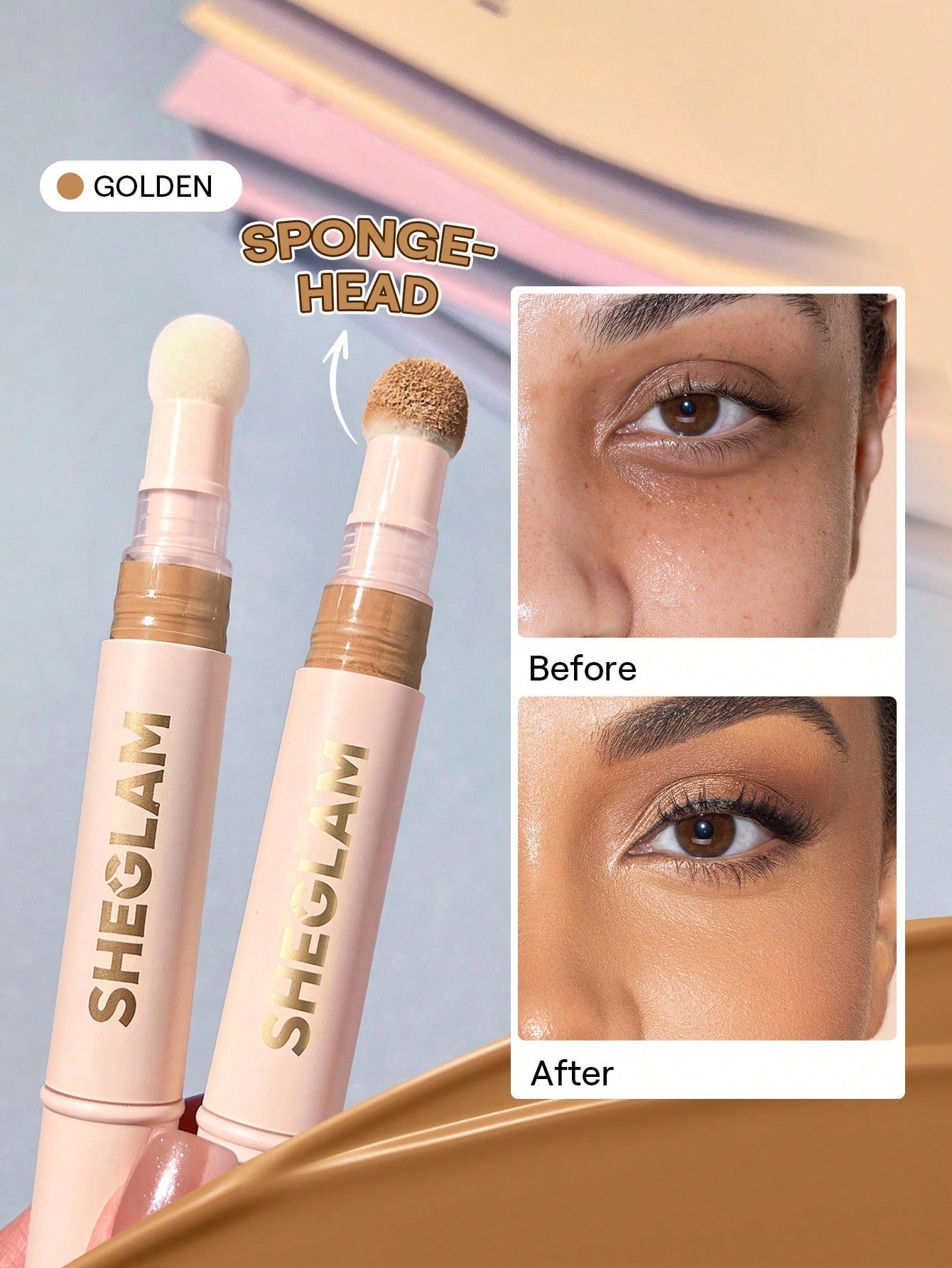 sheglam كونسيلر complexion boost رأس إسفنجي لتطبيق chantilly كونسيلر سائل غير لامع مصحح لوني يدوم طويلاً كونسيلر مرطب خفيف الوزن يدوم طوال اليوم كونسيلر كونسيلر علامة تجارية جمال مكياج ميكب مستحضرات تجميل للنساء الفتيات مثالي لفصل الصيف الربيع مثالي ل y2 18