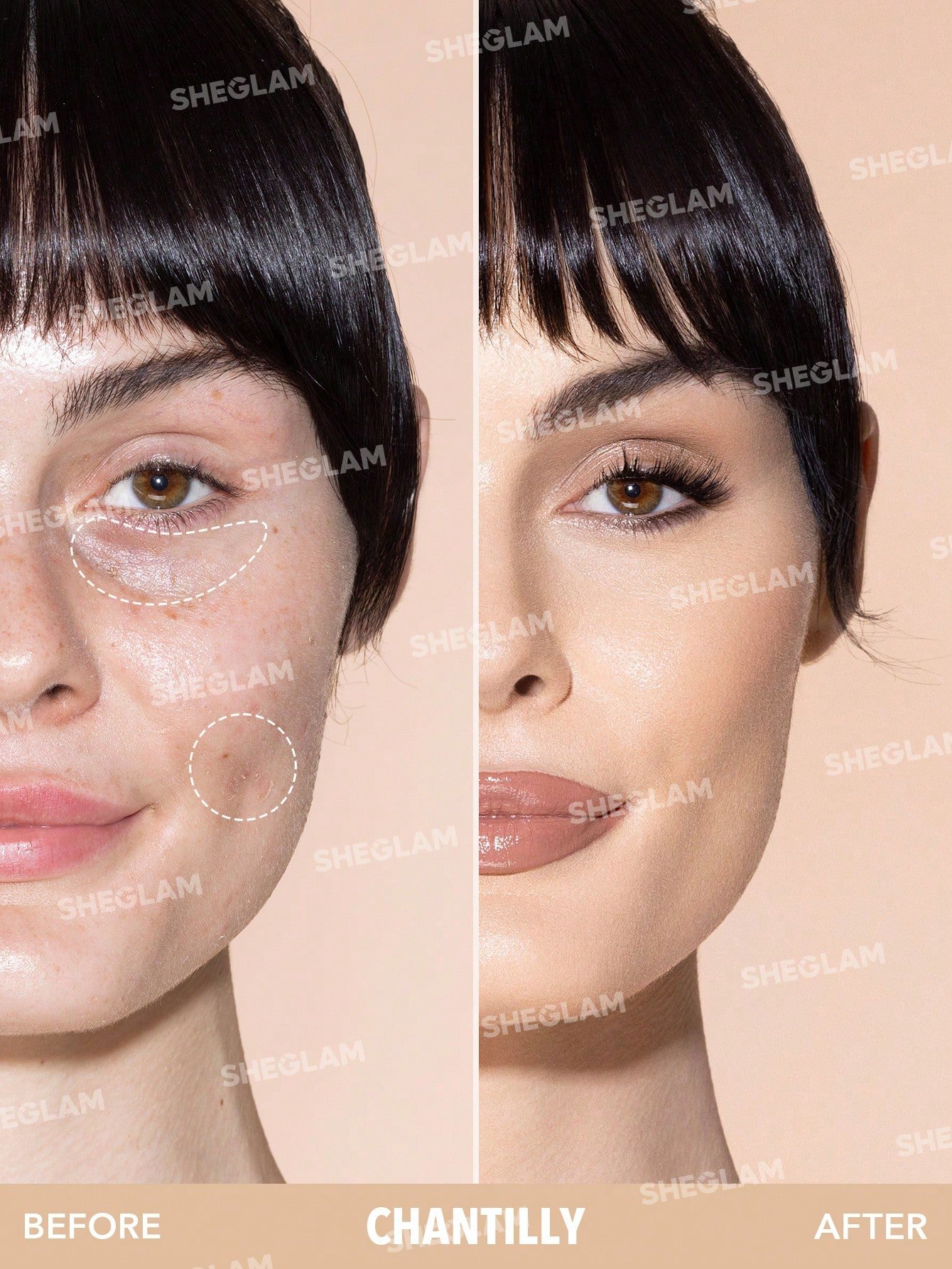 sheglam كونسيلر complexion boost رأس إسفنجي لتطبيق chantilly كونسيلر سائل غير لامع مصحح لوني يدوم طويلاً كونسيلر مرطب خفيف الوزن يدوم طوال اليوم كونسيلر كونسيلر علامة تجارية جمال مكياج ميكب مستحضرات تجميل للنساء الفتيات مثالي لفصل الصيف الربيع مثالي ل y2 30