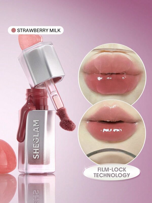 sheglam glass lock air ملمع شفاه born ready علامة تجارية جمال مكياج ميكب مستحضرات تجميل للنساء الفتيات مثالي لفصل الصيف الربيع مثالي ل y2k أزياء أنيقة عيد الأم هدية حفلة جاهز أفضل لون 4