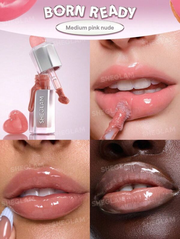 sheglam glass lock air ملمع شفاه born ready علامة تجارية جمال مكياج ميكب مستحضرات تجميل للنساء الفتيات مثالي لفصل الصيف الربيع مثالي ل y2k أزياء أنيقة عيد الأم هدية حفلة جاهز أفضل لون 17