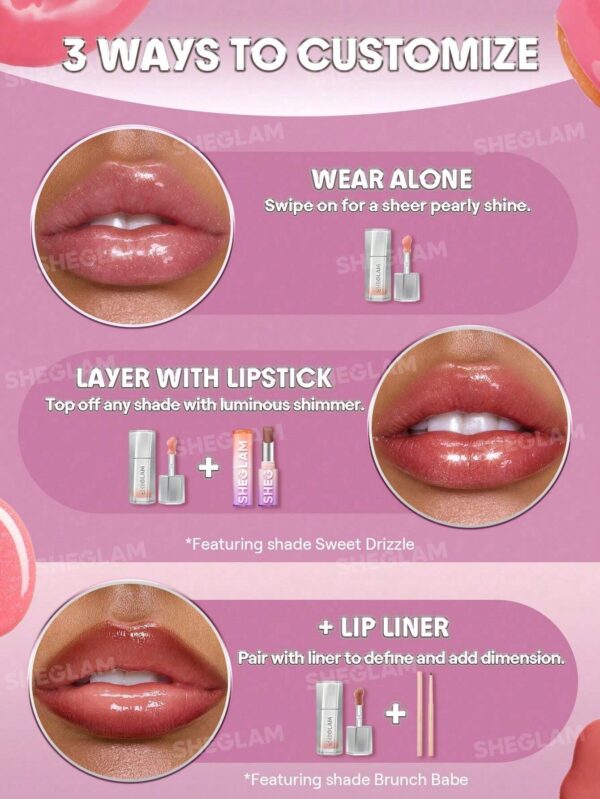sheglam glass lock air ملمع شفاه born ready علامة تجارية جمال مكياج ميكب مستحضرات تجميل للنساء الفتيات مثالي لفصل الصيف الربيع مثالي ل y2k أزياء أنيقة عيد الأم هدية حفلة جاهز أفضل لون 24