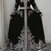 elenzga فستان مطبوع بطبعة البيزلي مقاس كبير