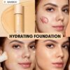 sheglam كريم أساس مرطب من skinfinite كريم أساس shell flawless dewy تغطية مرطبة إخفاء المسام غير المرئية كريم أساس سائل خفيف الوزن ناعم غير دهني كريم أساس الشتاء علامة تجارية جمال مكياج ميكب مستحضرات تجميل للنساء الفتيات مثالي لفصل الصيف الربيع مثالي ل y 5