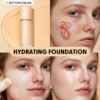 sheglam كريم أساس مرطب من skinfinite honey flawless dewy foundation تغطية مرطبة إخفاء المسام غير المرئية كريم أساس سائل خفيف الوزن غير دهني بدون مسام كريم أساس علامة تجارية جمال مكياج ميكب مستحضرات تجميل للنساء الفتيات مثالي لفصل الصيف الربيع مثالي ل y2k 1