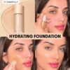 sheglam كريم أساس مرطب من skinfinite honey flawless dewy foundation تغطية مرطبة إخفاء المسام غير المرئية كريم أساس سائل خفيف الوزن غير دهني بدون مسام كريم أساس علامة تجارية جمال مكياج ميكب مستحضرات تجميل للنساء الفتيات مثالي لفصل الصيف الربيع مثالي ل y2k 4