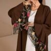 al najma عباية نسائية لون سادة أكمام طويلة، تصميم أنيق مناسب للصيف، رداء محتشم 1