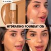 sheglam كريم أساس مرطب من skinfinite كريم أساس shell flawless dewy تغطية مرطبة إخفاء المسام غير المرئية كريم أساس سائل خفيف الوزن ناعم غير دهني كريم أساس الشتاء علامة تجارية جمال مكياج ميكب مستحضرات تجميل للنساء الفتيات مثالي لفصل الصيف الربيع مثالي ل y 16