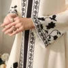 yasmyna فستان طويل بطبعة زهرية أنيقة بأسلوب عربي محتشم، مناسب للتنقل، الربيع/الصيف 5