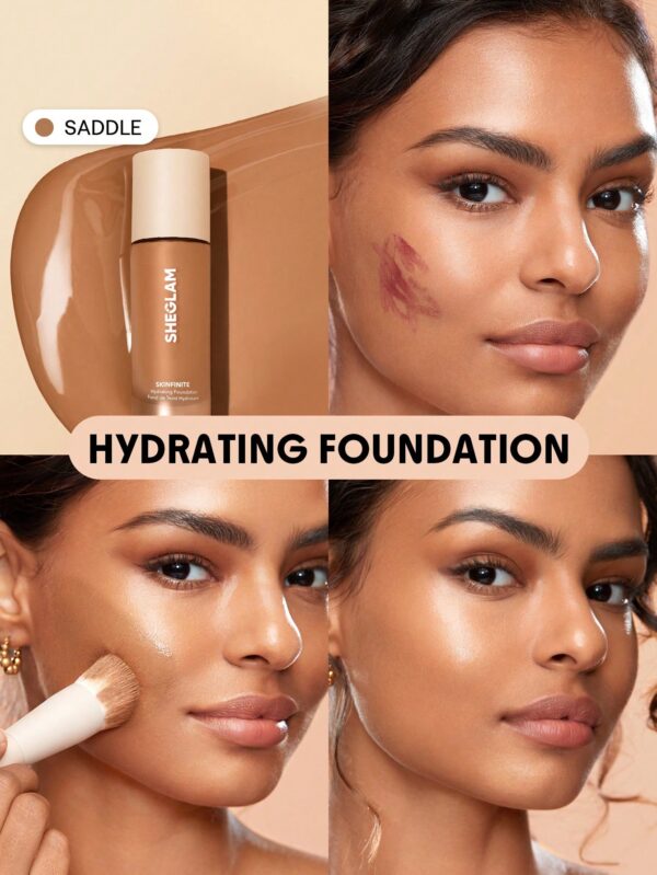 sheglam كريم أساس مرطب من skinfinite honey flawless dewy foundation تغطية مرطبة إخفاء المسام غير المرئية كريم أساس سائل خفيف الوزن غير دهني بدون مسام كريم أساس علامة تجارية جمال مكياج ميكب مستحضرات تجميل للنساء الفتيات مثالي لفصل الصيف الربيع مثالي ل y2k 17