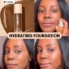 sheglam كريم أساس مرطب من skinfinite كريم أساس shell flawless dewy تغطية مرطبة إخفاء المسام غير المرئية كريم أساس سائل خفيف الوزن ناعم غير دهني كريم أساس الشتاء علامة تجارية جمال مكياج ميكب مستحضرات تجميل للنساء الفتيات مثالي لفصل الصيف الربيع مثالي ل y 25