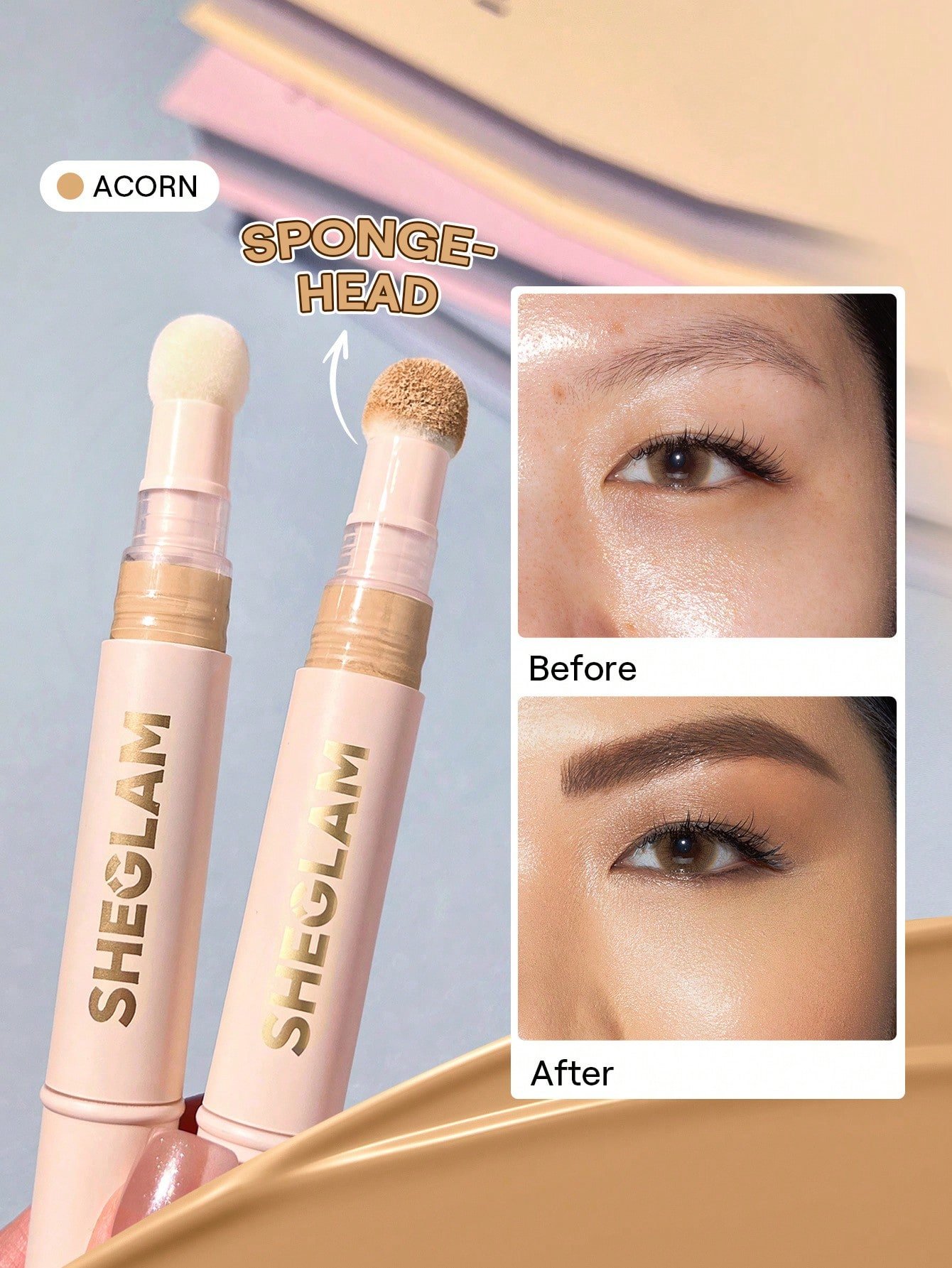 sheglam كونسيلر complexion boost رأس إسفنجي لتطبيق chantilly كونسيلر سائل غير لامع مصحح لوني يدوم طويلاً كونسيلر مرطب خفيف الوزن يدوم طوال اليوم كونسيلر كونسيلر علامة تجارية جمال مكياج ميكب مستحضرات تجميل للنساء الفتيات مثالي لفصل الصيف الربيع مثالي ل y2 14
