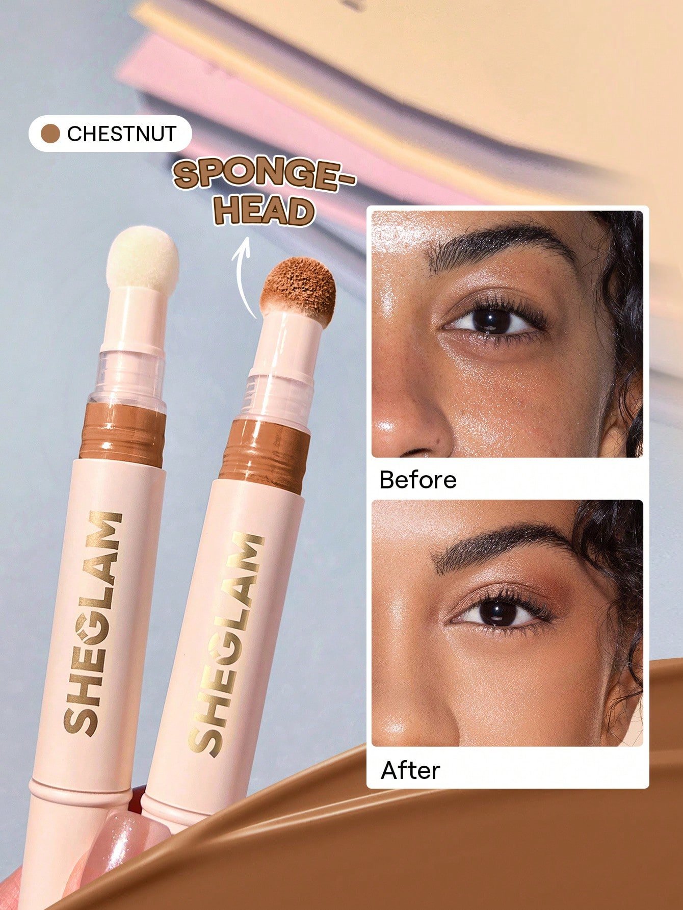 sheglam كونسيلر complexion boost رأس إسفنجي لتطبيق chantilly كونسيلر سائل غير لامع مصحح لوني يدوم طويلاً كونسيلر مرطب خفيف الوزن يدوم طوال اليوم كونسيلر كونسيلر علامة تجارية جمال مكياج ميكب مستحضرات تجميل للنساء الفتيات مثالي لفصل الصيف الربيع مثالي ل y2 20