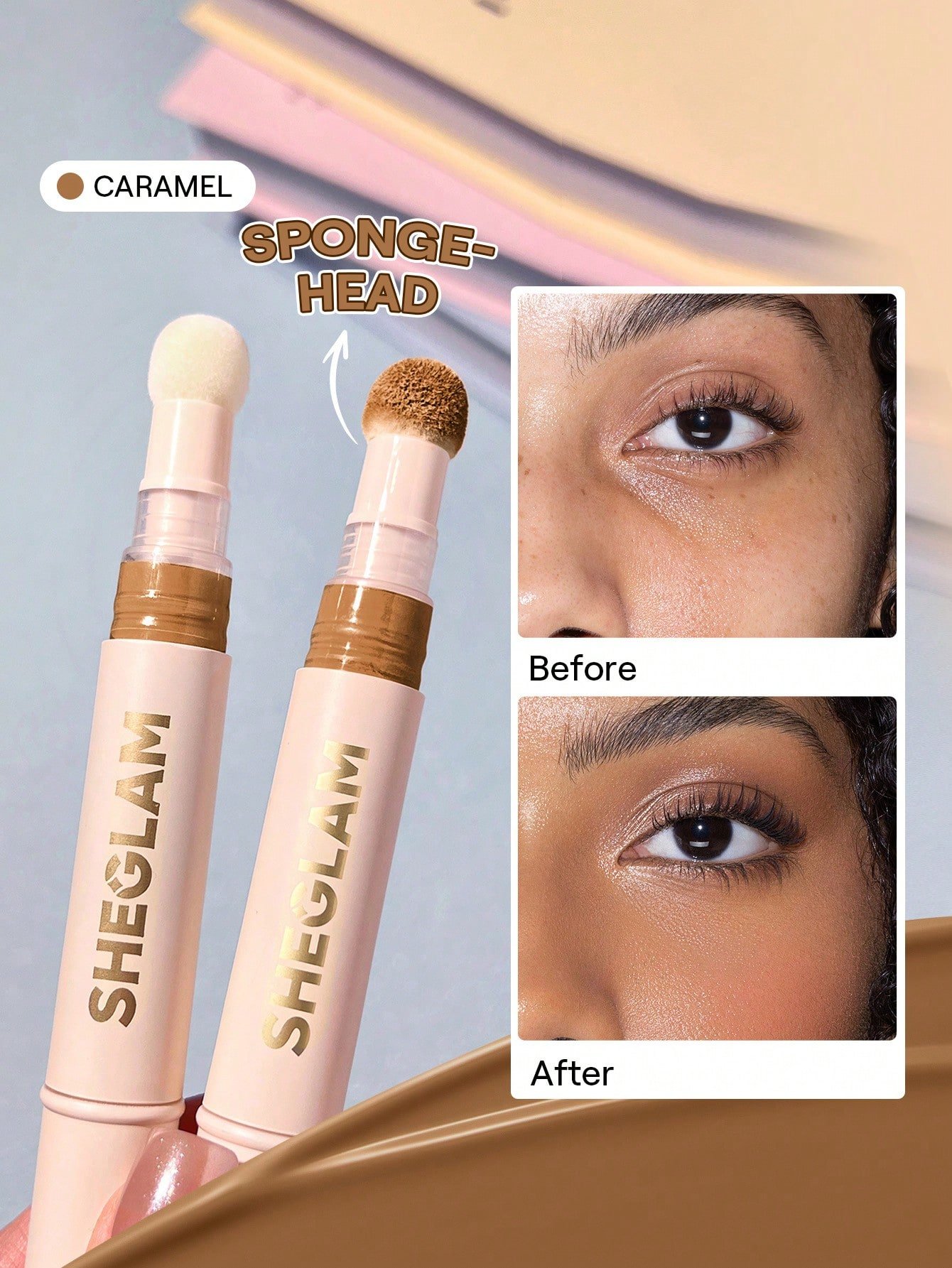sheglam كونسيلر complexion boost رأس إسفنجي لتطبيق chantilly كونسيلر سائل غير لامع مصحح لوني يدوم طويلاً كونسيلر مرطب خفيف الوزن يدوم طوال اليوم كونسيلر كونسيلر علامة تجارية جمال مكياج ميكب مستحضرات تجميل للنساء الفتيات مثالي لفصل الصيف الربيع مثالي ل y2 21