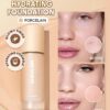 sheglam كريم أساس مرطب من skinfinite honey flawless dewy foundation تغطية مرطبة إخفاء المسام غير المرئية كريم أساس سائل خفيف الوزن غير دهني بدون مسام كريم أساس علامة تجارية جمال مكياج ميكب مستحضرات تجميل للنساء الفتيات مثالي لفصل الصيف الربيع مثالي ل y2k 2