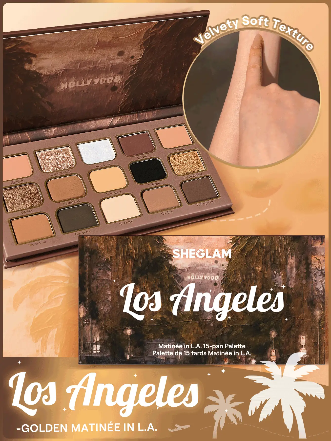 sheglam matinée in l.a. باليت 15 لون علامة تجارية جمال مكياج ميكب مستحضرات تجميل للنساء الفتيات مثالي لفصل الصيف الربيع مثالي ل y2k أزياء أنيقة عيد الأم هدية حفلة جاهز أفضل لون 7