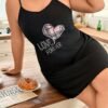 napfluff curve napfluff curve ثوب نوم كاجوال بدون أكمام مطبوع بحرف وقلب للنساء ذوات الحجم الكبير للاستخدام اليومي 3