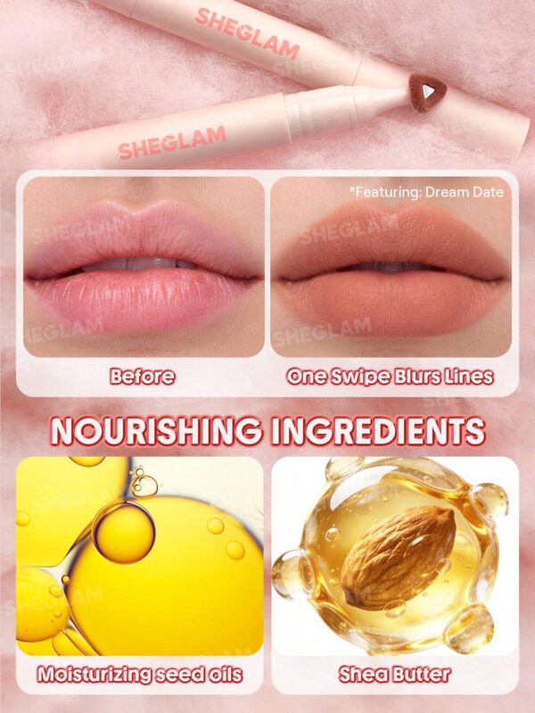 sheglam marshmallow puff قلم تمويه الشفاه 032 soft bounce علامة تجارية جمال مكياج ميكب مستحضرات تجميل للنساء الفتيات مثالي لفصل الصيف الربيع مثالي ل y2k أزياء أنيقة عيد الأم هدية حفلة جاهز أفضل لون 16