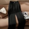 franclia بنطلون مكتبي أنيق مستقيم الساق للنساء أبيض اللون 1