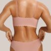 barelissa 6 قطع مجموعة صدرية لاسلكية مريحة بتصميم أنثوي بلون أحادي مع تطريز صدفي 2