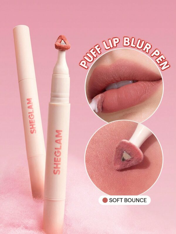 sheglam marshmallow puff قلم تمويه الشفاه 032 soft bounce علامة تجارية جمال مكياج ميكب مستحضرات تجميل للنساء الفتيات مثالي لفصل الصيف الربيع مثالي ل y2k أزياء أنيقة عيد الأم هدية حفلة جاهز أفضل لون 3