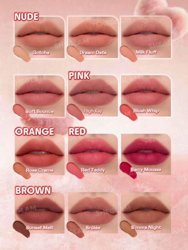 sheglam marshmallow puff قلم تمويه الشفاه 032 soft bounce علامة تجارية جمال مكياج ميكب مستحضرات تجميل للنساء الفتيات مثالي لفصل الصيف الربيع مثالي ل y2k أزياء أنيقة عيد الأم هدية حفلة جاهز أفضل لون 18