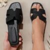 shuzia صنادل مسطحة مريحة للنساء للاستخدام اليومي والعطلات الصيفية 23