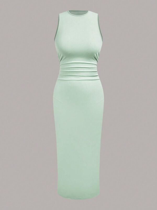 shein ezwear فستان صيفي رداء بخصر مجعد، فساتين صيفية للنساء 14