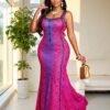 shein lune فستان أنيق وجذاب للنساء، فستان بياقة على شكل حرف v بدون أكمام، ملابس تقليدية من جنوب أفريقيا، ملابس لحفلات الشاي والمناسبات، طباعة فنية، ألوان الموضة للربيع والصيف، فستان مناسب للتصوير الفني، ملابس لمهرجانات الموسيقى، ملابس صيفية للنساء