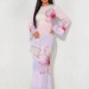 veilorie فستان نسائي أنيق بأكمام جرس وظهر مكشوف وربطة خصر وذيل سمكة 1