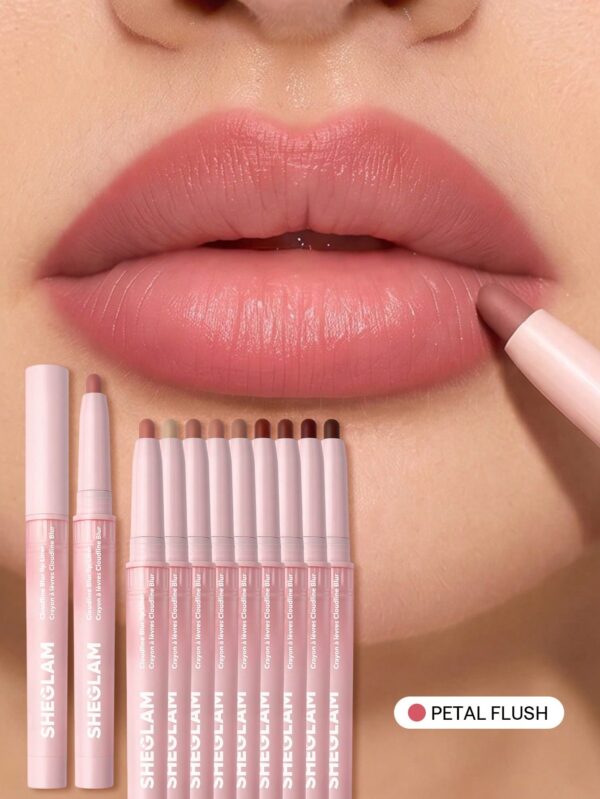 sheglam cloudline blur محدد شفاه petal flush روج محدد قوس شفايف علامة تجارية جمال مكياج ميكب مستحضرات تجميل للنساء الفتيات مثالي لفصل الصيف الربيع مثالي ل y2k أزياء أنيقة عيد الأم هدية حفلة جاهز أفضل لون 4