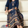 shein najma فستان ماكسي أنيق بطبعة رقمية ملونة بنمط الكرمة، طويل الأكمام وياقة على شكل حرف v، للربيع والخريف 7