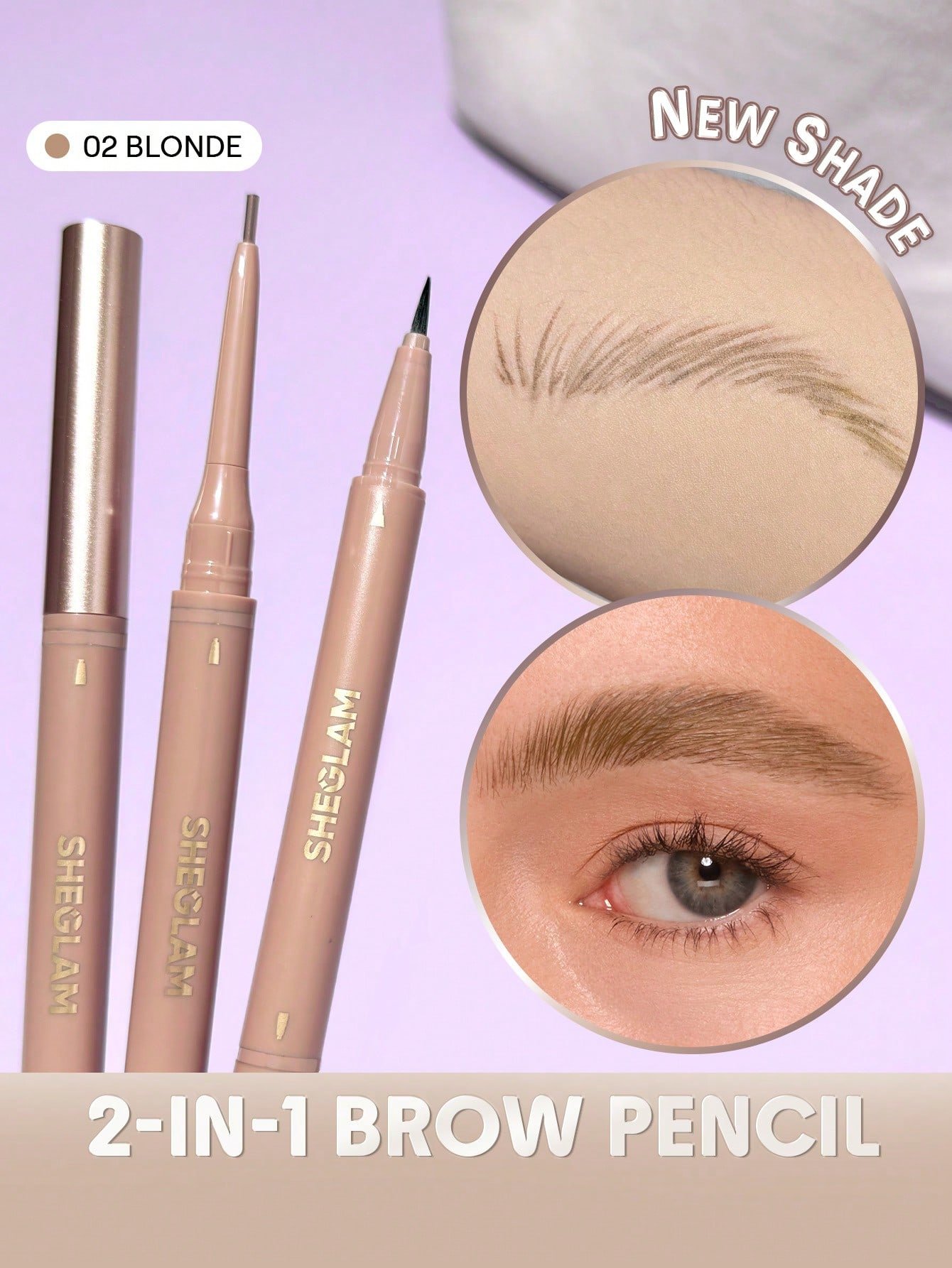 sheglam قلم حواجب 2 في 1 من brows on demand قلم حواجب سائل مقاوم للماء بلون الإسبريسو مقاوم للعرق ومضاد للزيوت وملء للحواجب وتحديد الحواجب وكريم جل مكياج حواجب وعيد الميلاد محدد علامة تجارية جمال مكياج ميكب مستحضرات تجميل للنساء الفتيات مثالي لفصل الصيف ا 1