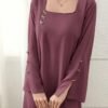 yasmyna جلابيات قفاطين فستان نسائي بقصة فضفاضة بطراز عربي مع نسيج زهري يدوي الصنع وزخرفة الفيونكة 7