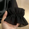 gloweve بلوزة أنيقة للنساء بياقة دائرية مزينة باللؤلؤ وأكمام طويلة من الشبك 6