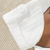 2 قطعة/مجموعة توب بياقة واقفة وأكمام قصيرة بطبعة دب لطيف + شورت بأطراف مطوية، ملابس أطفال صيفية كاجوال أنيقة للمنزل والخروج للأولاد الرضع 7