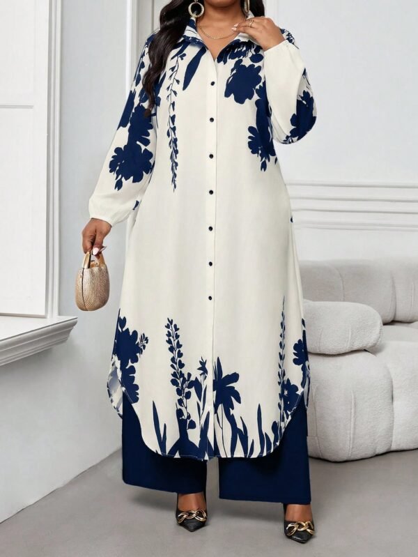 shein lady قميص كاجوال أنيق للربيع والصيف والخريف والشتاء، ياقة منسوجة، أكمام بيشوب، جيوب، أكمام طويلة، مقاسات كبيرة، بدلة أنيقة للمكتب والتنقل للربيع والصيف، ملابس صيفية للنساء، ملابس عطلة للنساء، بدلة صيفية مكونة من قطعتين 9