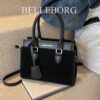 belleborg حقيبة كاجوال مع تفاصيل حرفية باللونين للمراهقات والطالبات والموظفات في المكاتب، مناسبة للمكتب والجامعة والعمل والتنقلات والسفر والرحلات، حقيبة نسائية أنيقة مثالية للعمل والأعمال المكتبية 6