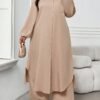 shein lady قميص كاجوال أنيق للربيع والصيف والخريف والشتاء، ياقة منسوجة، أكمام بيشوب، جيوب، أكمام طويلة، مقاسات كبيرة، بدلة أنيقة للمكتب والتنقل للربيع والصيف، ملابس صيفية للنساء، ملابس عطلة للنساء، بدلة صيفية مكونة من قطعتين shein lady قميص كاجوال أنيق للربيع والصيف والخريف والشتاء، ياقة منسوجة، أكمام بيشوب، جيوب، أكمام طويلة، مقاسات كبيرة، بدلة أنيقة للمكتب والتنقل للربيع والصيف، ملابس صيفية للنساء، ملابس عطلة للنساء، بدلة صيفية مكونة من قطعتين
