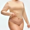 shein ملابس علوية نوم كاجوال بلون أحادي مقاس كبير، خريف 5
