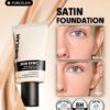 sheglam skin sync satin كريم أساس fair علامة تجارية جمال مكياج ميكب مستحضرات تجميل للنساء الفتيات مثالي لفصل الصيف الربيع مثالي ل y2k أزياء أنيقة عيد الأم هدية حفلة جاهز أفضل لون 2