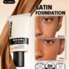 sheglam skin sync satin كريم أساس fair علامة تجارية جمال مكياج ميكب مستحضرات تجميل للنساء الفتيات مثالي لفصل الصيف الربيع مثالي ل y2k أزياء أنيقة عيد الأم هدية حفلة جاهز أفضل لون 24
