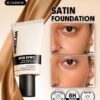sheglam skin sync satin كريم أساس fair علامة تجارية جمال مكياج ميكب مستحضرات تجميل للنساء الفتيات مثالي لفصل الصيف الربيع مثالي ل y2k أزياء أنيقة عيد الأم هدية حفلة جاهز أفضل لون 20