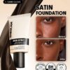 sheglam skin sync satin كريم أساس fair علامة تجارية جمال مكياج ميكب مستحضرات تجميل للنساء الفتيات مثالي لفصل الصيف الربيع مثالي ل y2k أزياء أنيقة عيد الأم هدية حفلة جاهز أفضل لون 33