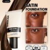 sheglam skin sync satin كريم أساس fair علامة تجارية جمال مكياج ميكب مستحضرات تجميل للنساء الفتيات مثالي لفصل الصيف الربيع مثالي ل y2k أزياء أنيقة عيد الأم هدية حفلة جاهز أفضل لون 32