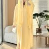 al najma فستان ربيع/صيف أنيق بياقة على شكل حرف v مزين بالخرز اللطيف بتصميم نحيف 5