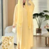 al najma فستان ربيع/صيف أنيق بياقة على شكل حرف v مزين بالخرز اللطيف بتصميم نحيف 9