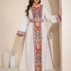 al najma فستان حفلات أنيق بطبعة هندسية بأسلوب عربي لحجم كبير للنساء 8